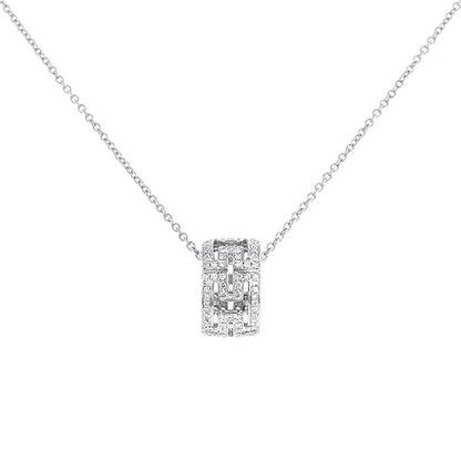 [⭐Glow]PARENTESI NECKLACE SILVER DIAMOND