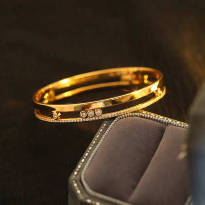 [⭐Glow]Move Romane Diamond Bangle Bracelet