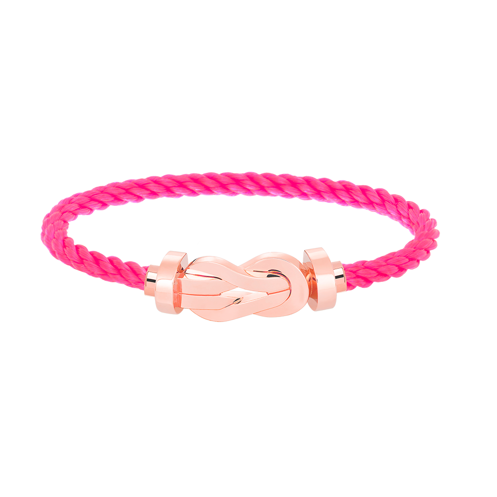 [⭐Glow]CHANCE LARGE 8 FIGURE BUCKLE NO DIAMOND BRACELET ROSE GOLD