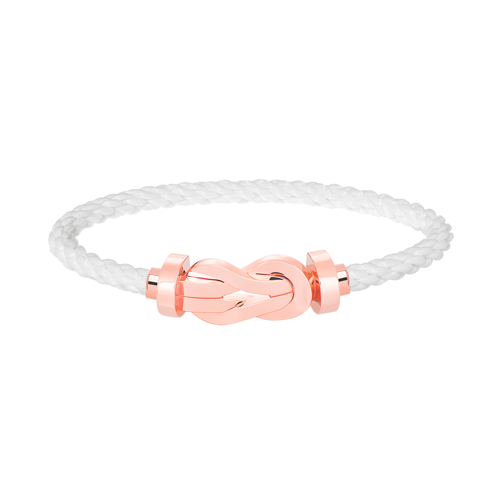[⭐Glow]CHANCE LARGE 8 FIGURE BUCKLE NO DIAMOND BRACELET ROSE GOLD