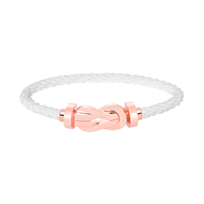 [⭐Glow]CHANCE LARGE 8 FIGURE BUCKLE NO DIAMOND BRACELET ROSE GOLD