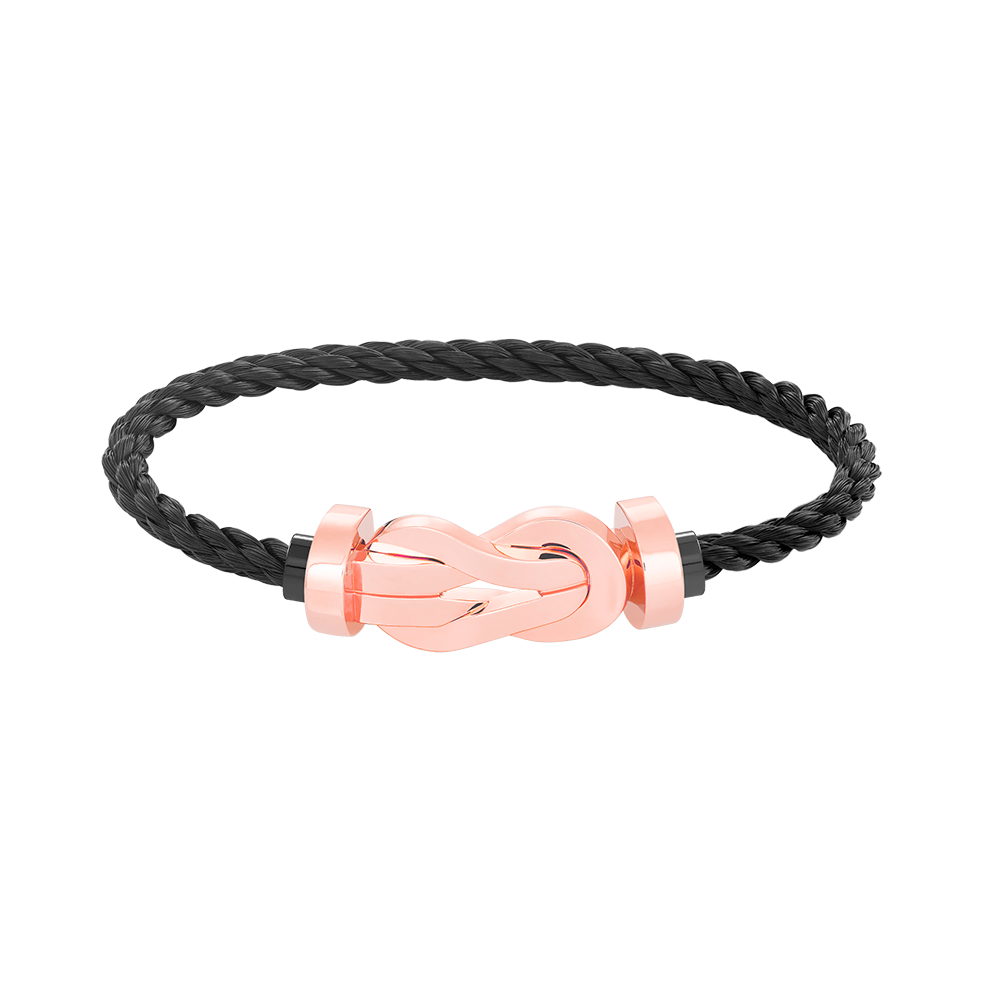 [⭐Glow]CHANCE LARGE 8 FIGURE BUCKLE NO DIAMOND BRACELET ROSE GOLD