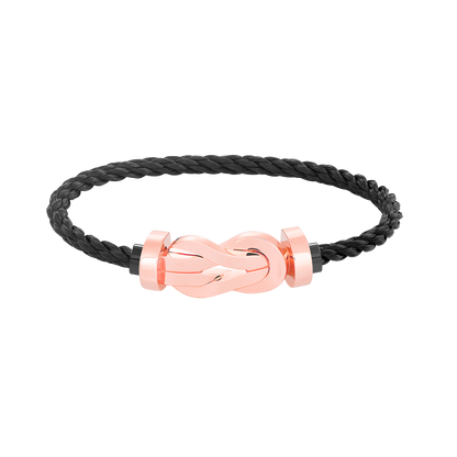 [⭐Glow]CHANCE LARGE 8 FIGURE BUCKLE NO DIAMOND BRACELET ROSE GOLD