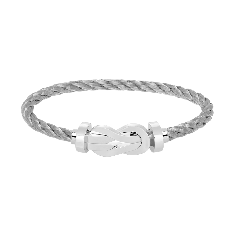 [⭐Glow]CHANCE LARGE 8 FIGURE BUCKLE NO DIAMOND BRACELET SILVER