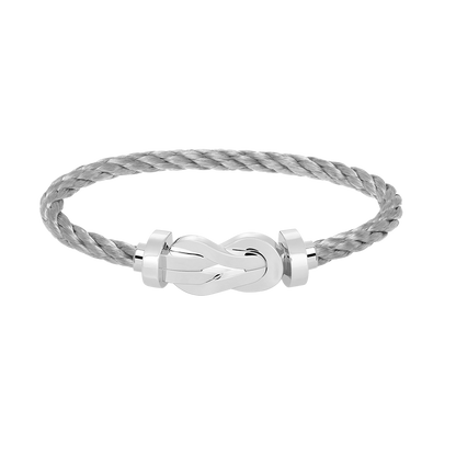 [⭐Glow]CHANCE LARGE 8 FIGURE BUCKLE NO DIAMOND BRACELET SILVER