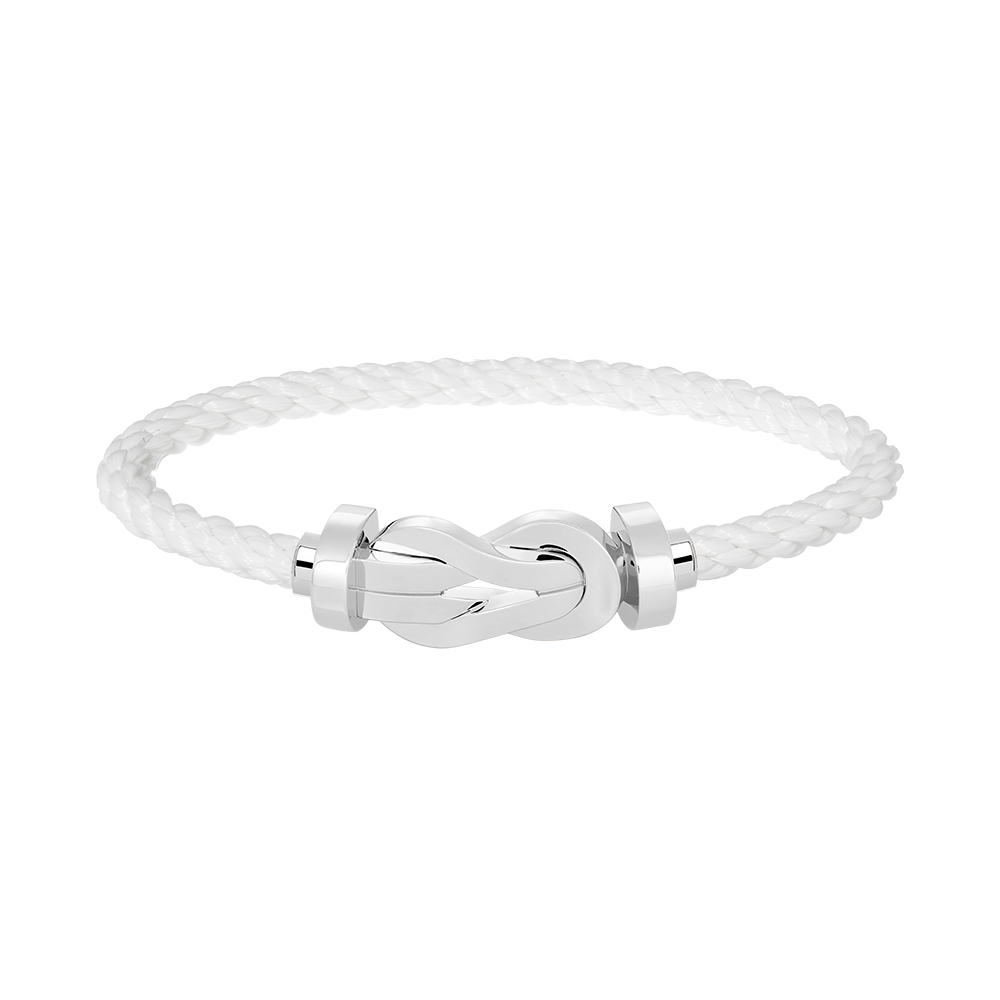 [⭐Glow]CHANCE LARGE 8 FIGURE BUCKLE NO DIAMOND BRACELET SILVER