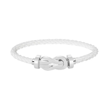 [⭐Glow]CHANCE LARGE 8 FIGURE BUCKLE NO DIAMOND BRACELET SILVER
