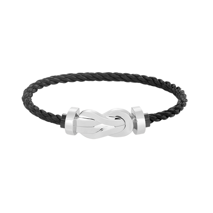 [⭐Glow]CHANCE LARGE 8 FIGURE BUCKLE NO DIAMOND BRACELET SILVER