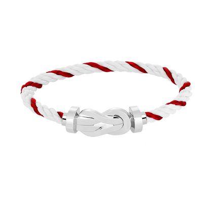 [⭐Glow]CHANCE LARGE 8 FIGURE BUCKLE NO DIAMOND BRACELET SILVER