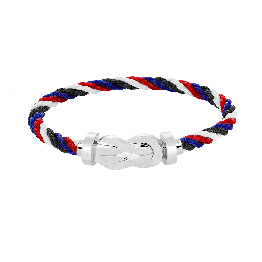 [⭐Glow]CHANCE LARGE 8 FIGURE BUCKLE NO DIAMOND BRACELET SILVER