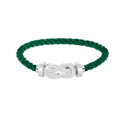 [⭐Glow]CHANCE LARGE 8 FIGURE BUCKLE NO DIAMOND BRACELET SILVER