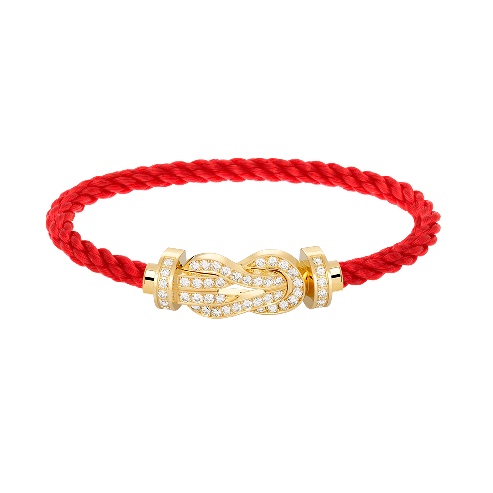 [⭐Glow]CHANCE LARGE 8 FIGURE BUCKLE FULLDIAMOND BRACELET GOLD