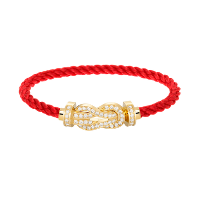 [⭐Glow]CHANCE LARGE 8 FIGURE BUCKLE FULLDIAMOND BRACELET GOLD