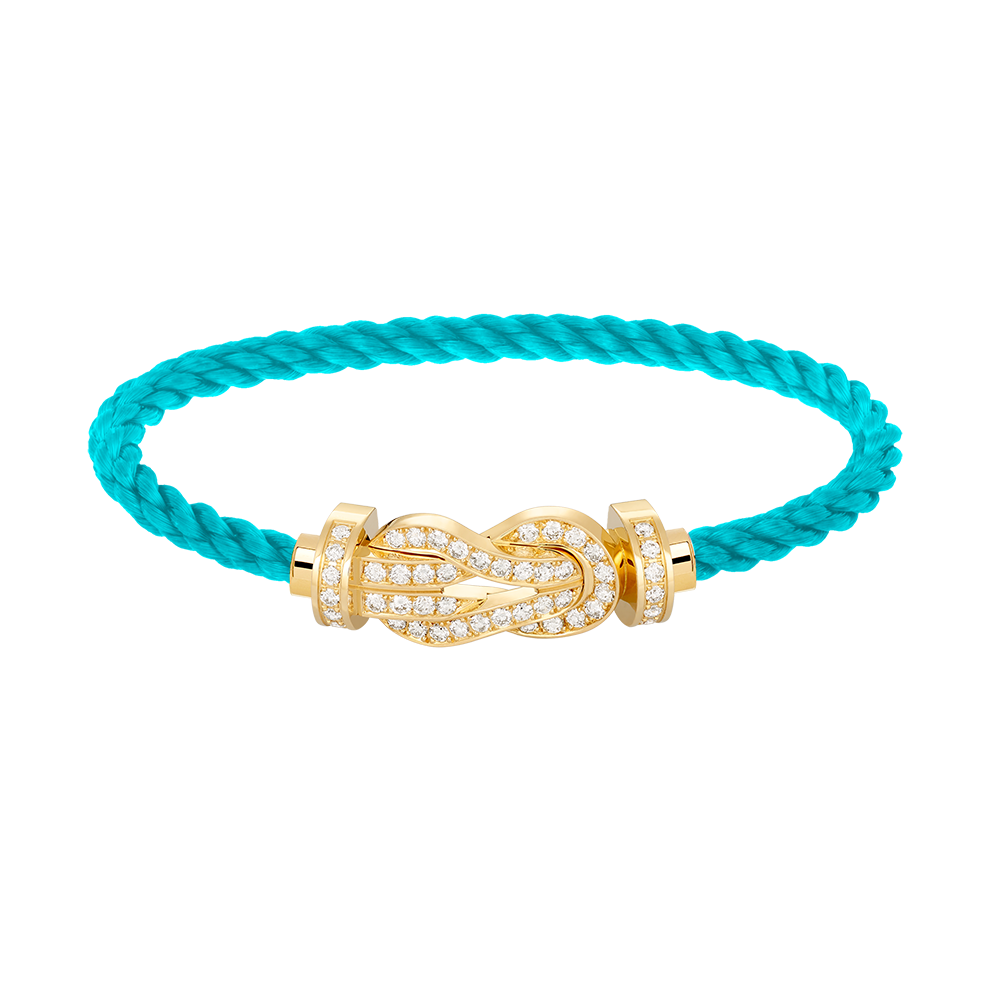 [⭐Glow]CHANCE LARGE 8 FIGURE BUCKLE FULLDIAMOND BRACELET GOLD