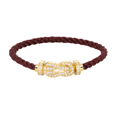 [⭐Glow]CHANCE LARGE 8 FIGURE BUCKLE FULLDIAMOND BRACELET GOLD