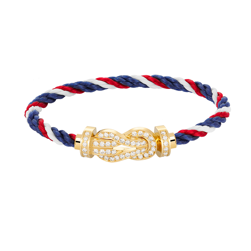 [⭐Glow]CHANCE LARGE 8 FIGURE BUCKLE FULLDIAMOND BRACELET GOLD