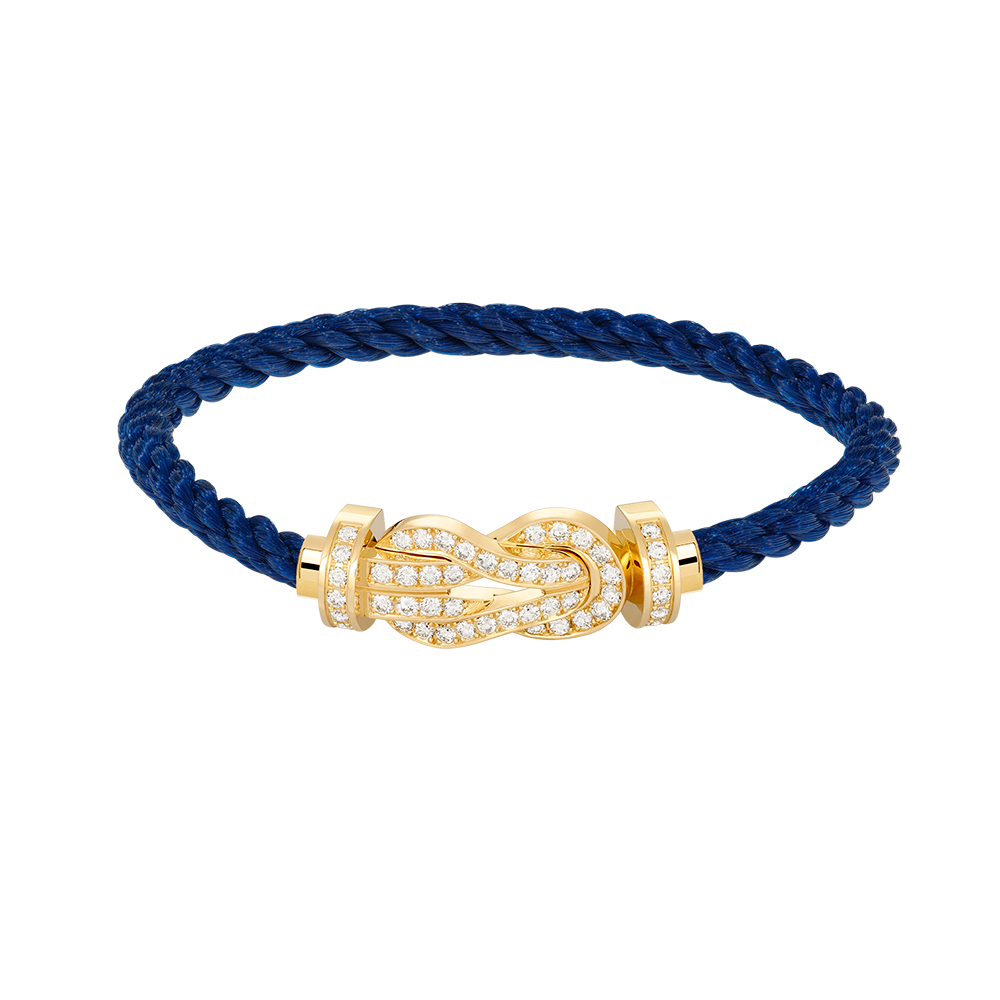 [⭐Glow]CHANCE LARGE 8 FIGURE BUCKLE FULLDIAMOND BRACELET GOLD