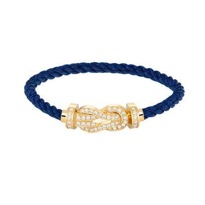 [⭐Glow]CHANCE LARGE 8 FIGURE BUCKLE FULLDIAMOND BRACELET GOLD