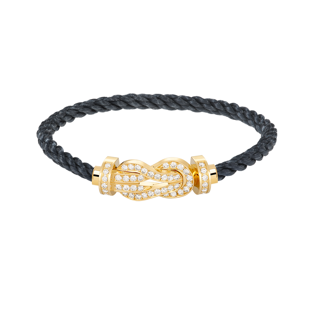 [⭐Glow]CHANCE LARGE 8 FIGURE BUCKLE FULLDIAMOND BRACELET GOLD