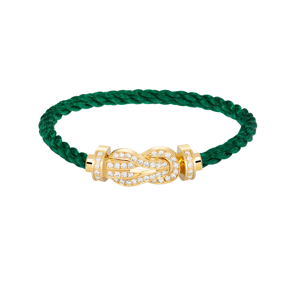 [⭐Glow]CHANCE LARGE 8 FIGURE BUCKLE FULLDIAMOND BRACELET GOLD