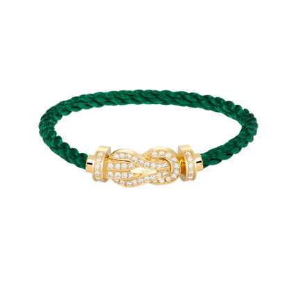 [⭐Glow]CHANCE LARGE 8 FIGURE BUCKLE FULLDIAMOND BRACELET GOLD