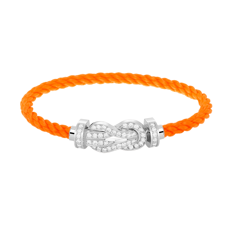 [⭐Glow]CHANCE LARGE 8 FIGURE BUCKLE FULL DIAMOND BRACELET SILVER