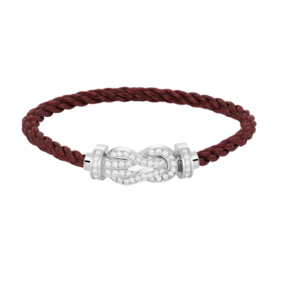 [⭐Glow]CHANCE LARGE 8 FIGURE BUCKLE FULL DIAMOND BRACELET SILVER