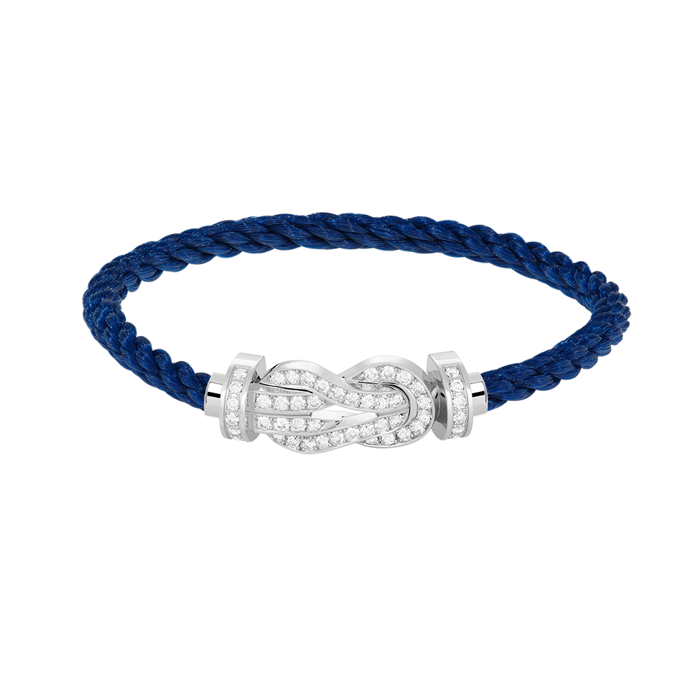 [⭐Glow]CHANCE LARGE 8 FIGURE BUCKLE FULL DIAMOND BRACELET SILVER