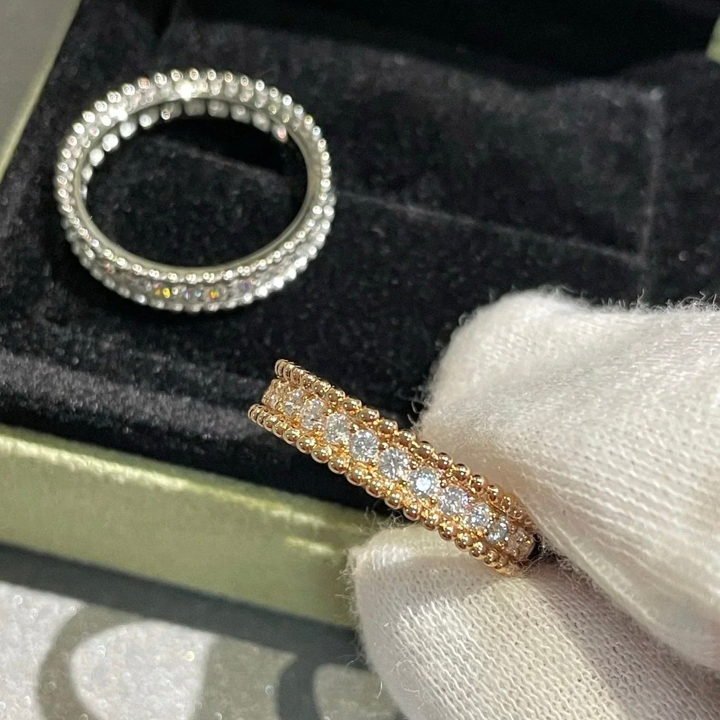 [⭐Glow]PERLEE DIAMOND SILVER RING