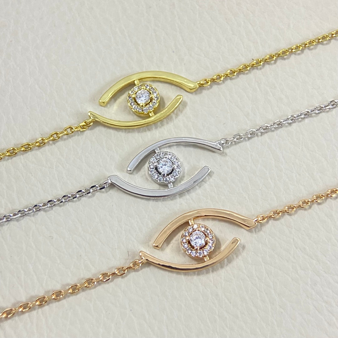 [⭐Glow]Demo Eye Pave-Set Diamond Bracelet