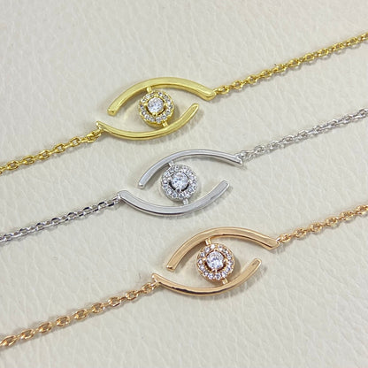 [⭐Glow]Demo Eye Pave-Set Diamond Bracelet