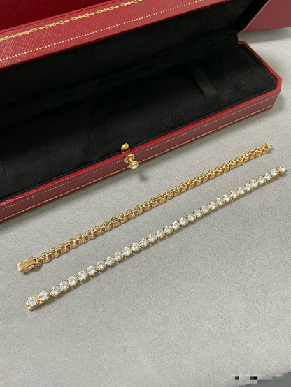 [⭐Glow jewelrys]TENNIS BRACELET WITH FULL DIAMOND SETTING