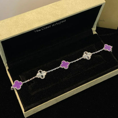 [⭐Glow] CLOVER 5 MOTIF VIOLET BRACELET COLLECTION
