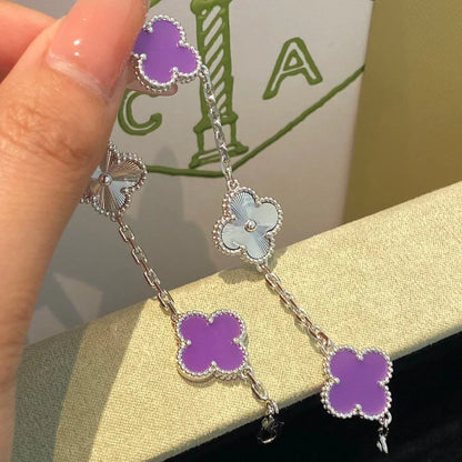 [⭐Glow] CLOVER 5 MOTIF VIOLET BRACELET COLLECTION