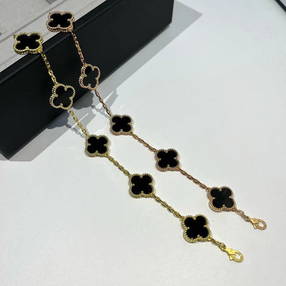 [⭐Glow] CLOVER 5 MOTIF ONYXS BRACELET COLLECTION