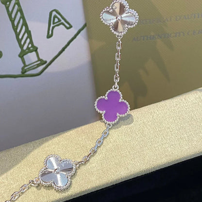 [⭐Glow] CLOVER 5 MOTIF VIOLET BRACELET COLLECTION
