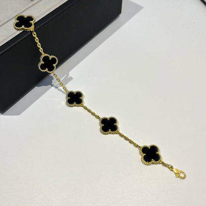 [⭐Glow] CLOVER 5 MOTIF ONYXS BRACELET COLLECTION
