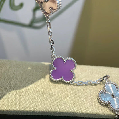 [⭐Glow] CLOVER 5 MOTIF VIOLET BRACELET COLLECTION