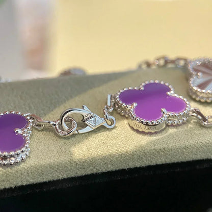 [⭐Glow] CLOVER 5 MOTIF VIOLET BRACELET COLLECTION