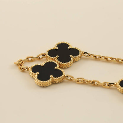 [⭐Glow] CLOVER 5 MOTIF ONYXS BRACELET COLLECTION