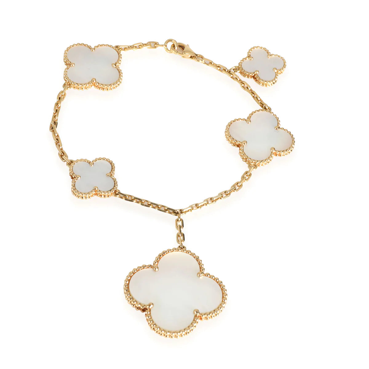 [⭐Glow]MAGIC CLOVER MOP GOLD BRACELET 5 MOTIFS