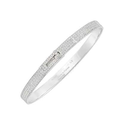 [⭐Glow]HM KELLY BRACELET IN SILVER AND FULL PAVE DIAMOND