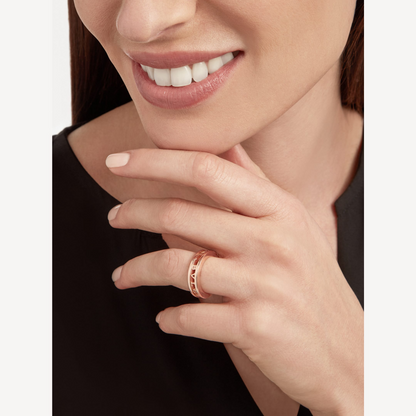 [⭐Glow]ZERO 1 ONE-BAND WITH OPENWORK LOGO SPIRAL RING