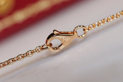 [⭐Glow]LOVE NECKLACE PINK GOLD AND SILVER