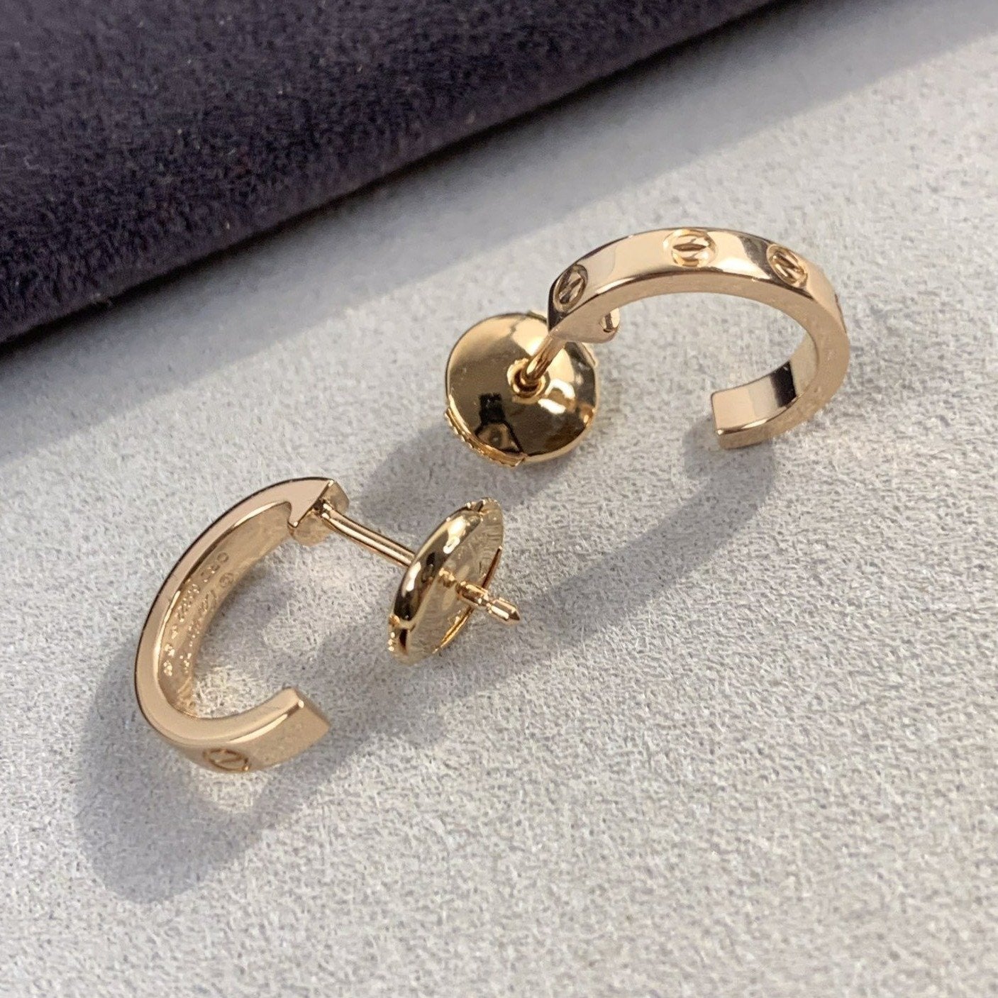 [⭐Glow]LOVE EARRINGS 2.65MM PINK GOLD