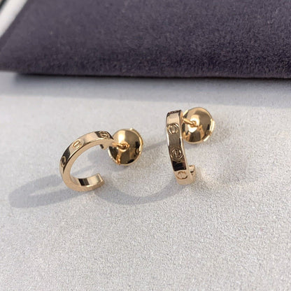[⭐Glow]LOVE EARRINGS 2.65MM PINK GOLD