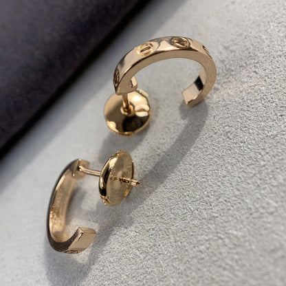 [⭐Glow]LOVE EARRINGS 2.65MM PINK GOLD