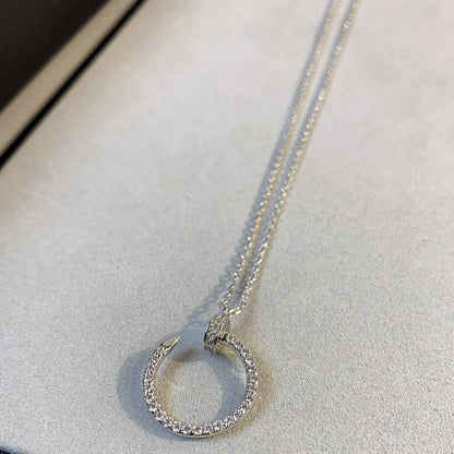 [⭐Glow]JUSTE NECKLACE SILVER DIAMONDS