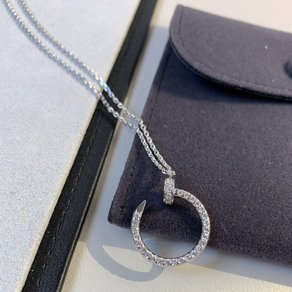 [⭐Glow]JUSTE NECKLACE SILVER DIAMONDS