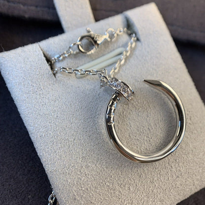 [⭐Glow]JUSTE NECKLACE SILVER DIAMONDS